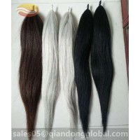 70cm false horse tails made by real horse tail hair